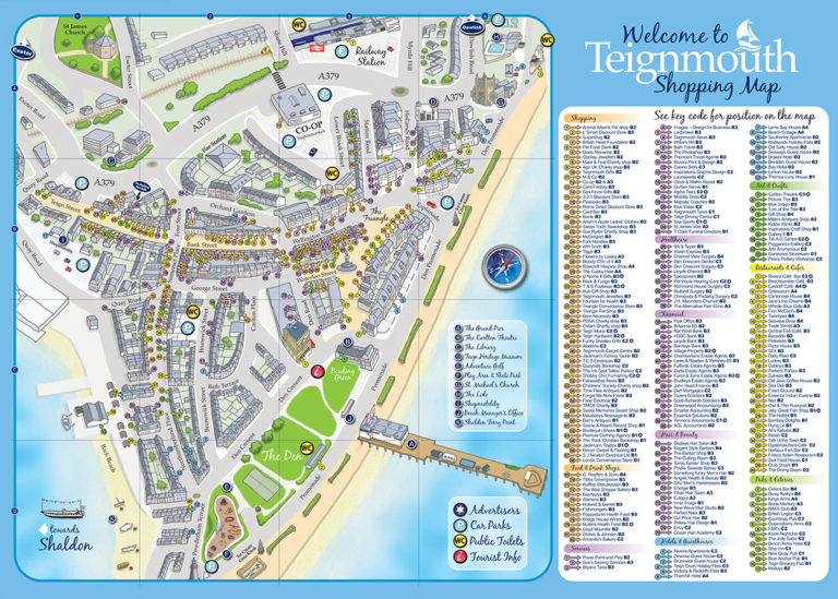tourist map of teignmouth